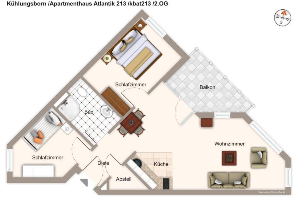 Apartmenthaus Atlantik Apartmenthaus Atlantik 213 Ostseebad Kühlungsborn 外观 照片